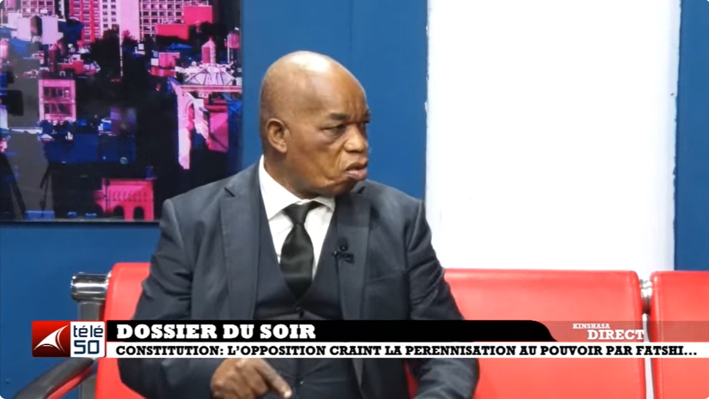 En direct sur TELE 50 le Président Gabriel Mokia plaide pour la révision constitutionnelle